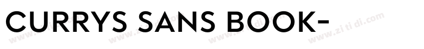 Currys Sans Book字体转换